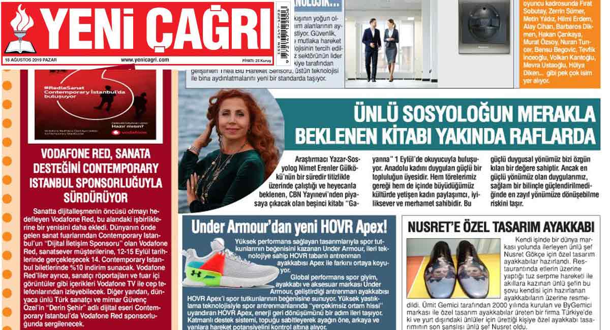 Yeni Çağrı Gazetesi - Nimet Erenler Gülkökü