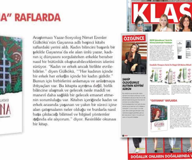 Klass Magazin - Gayanna Raflarda