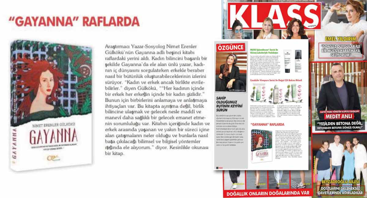 Klass Magazin - Gayanna Raflarda